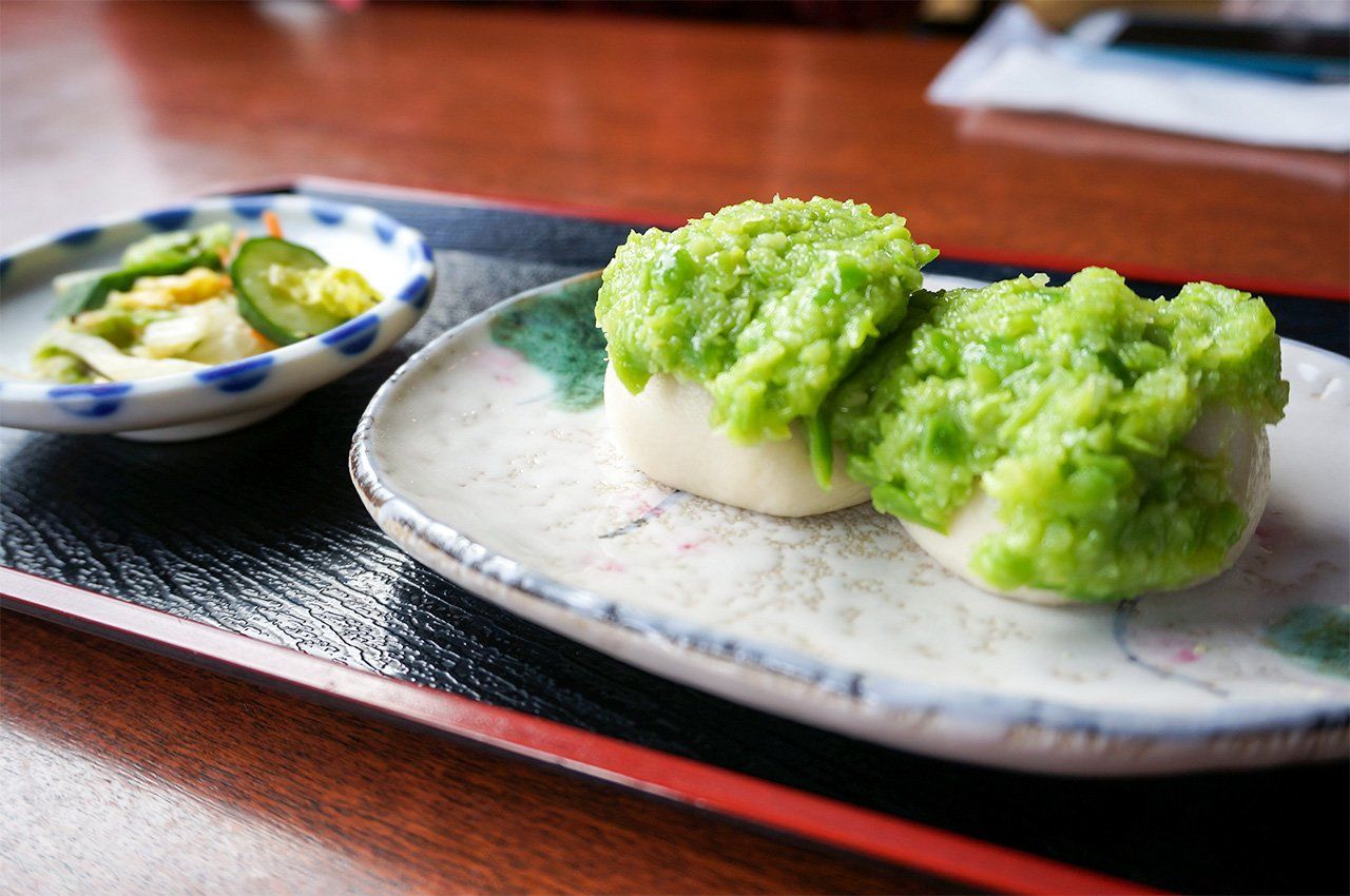 Zunda mochi zunda-mochi